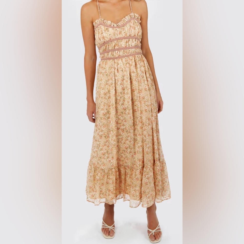 Dress Forum Floral Pink Maxi Dress